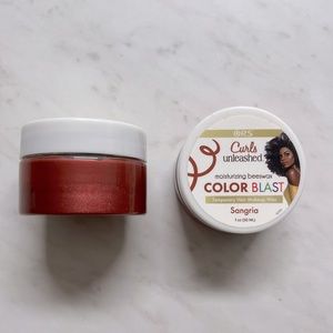 1 Oz Jar of Curls Unleased Color Blast - Sangria - Temporary Hair Color Wax